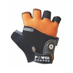 Power System Fitness rukavice FIT GIRL oranžová