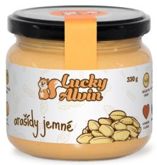 Lucky Alvin 100% arašídový krém 330g smooth