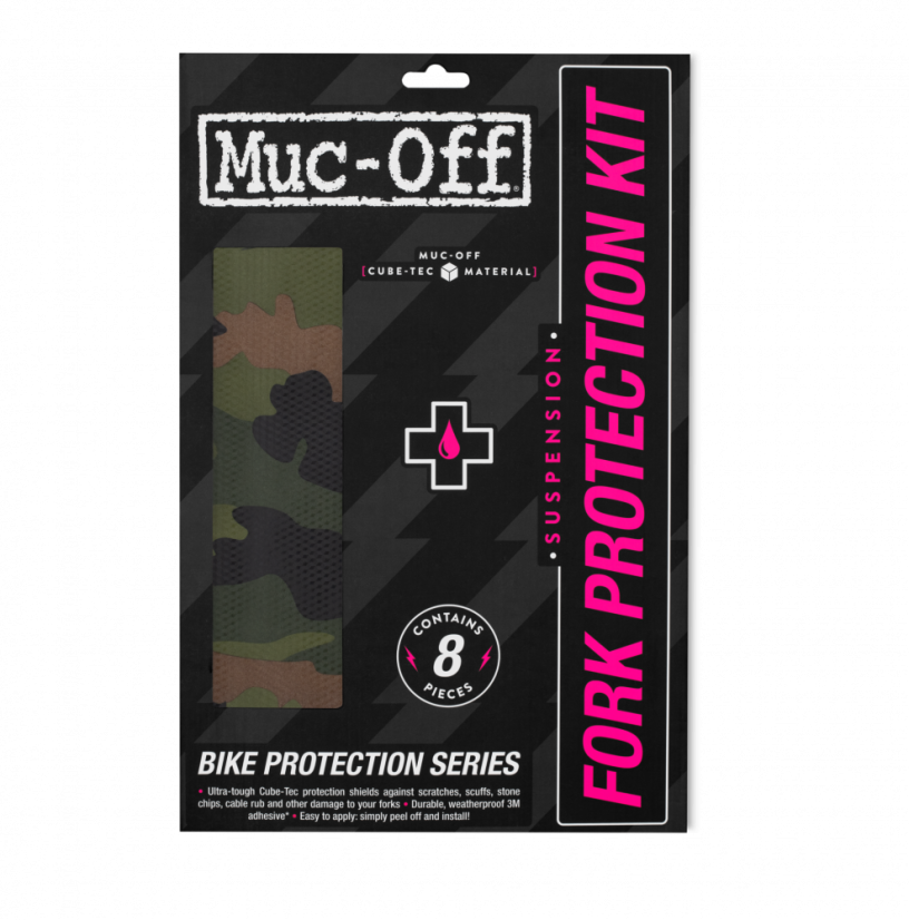 MUC-OFF FORK SUSPENSION PROTECTION KIT - Sada ochranných samolepek na vidlice