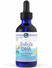 Nordic Naturals Baby's DHA s Vitamínem D3, Omega 3 pro děti, 1050 mg, 60 ml