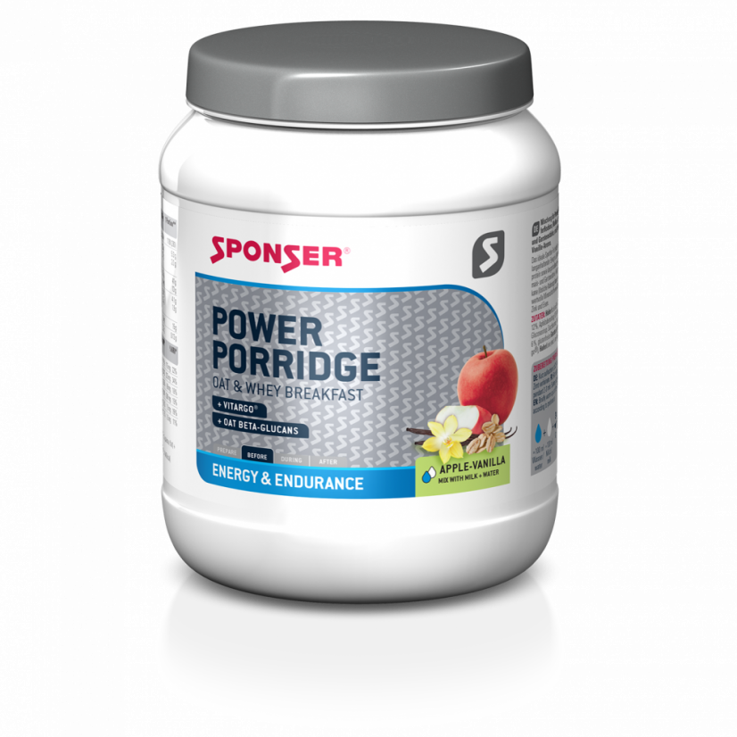 SPONSER POWER PORRIDGE Apple-Vanilla 840 g - Energetická proteinová kaše