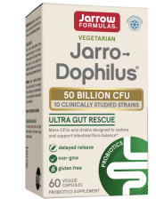 Jarrow-Dophilus Ultra Gut Rescue, probiotika, 50 miliard, 10 kmenů, 60 rostlinných kapslí