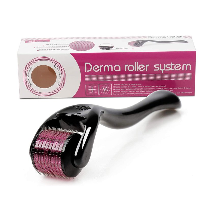 Derma Roller System, váleček na pokožku hlavy s jehličkami, 540 jehel (0,5 mm)