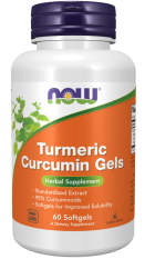 NOW Turmeric Curcumin, kurkumin standardizovaný extrakt, 60 softgelových kapslí