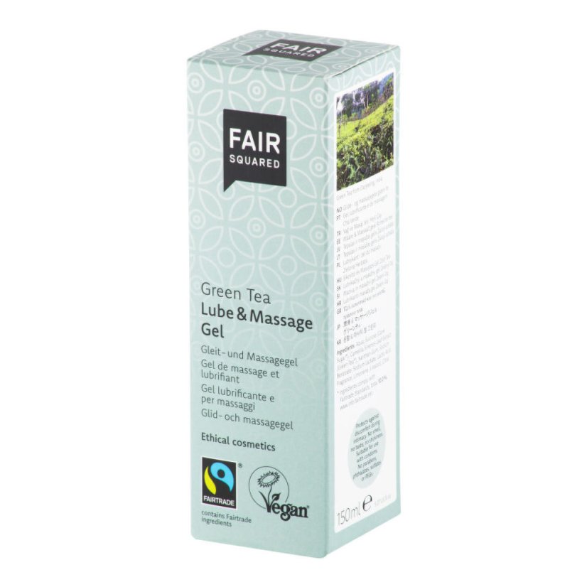 FAIR SQUARED - Gel lubrikační & masážní zelený čaj, 150 ml