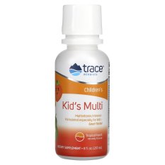 Trace Minerals Kid's Multi, Tropical Punch, dětský multivitamín, 237 ml
