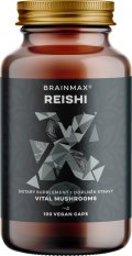 BrainMax Reishi extrakt, 50 % polysacharidů a 20 % beta-1,3/1,6 D-glukanů, 500 mg, 100 rostlinných kapslí