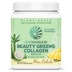 Sunwarrior Beauty Greens Collagen Booster, (podpora tvorby kolagenu) pina colada, 300 g