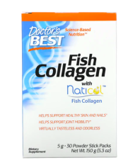 Doctor's Best Fish Collagen (rybí kolagen), 30 sáčků