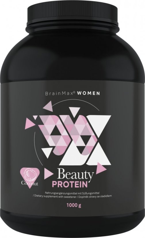 BrainMax Women Beauty Protein, protein pro ženy s kolagenem, keratinem a vitamíny, 35 g, VZOREK