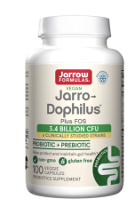 Jarrow Jarro-Dophilus® + FOS, probiotika 3,6 miliard, 6 probiotických kmenů, 100 rostlinných kapslí