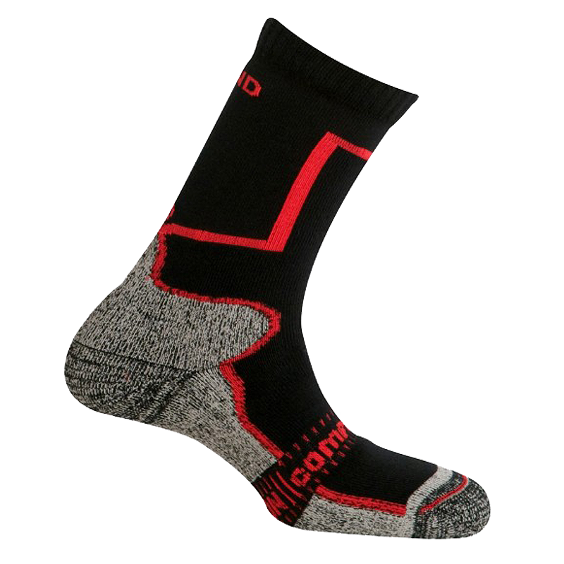 MUND PAMIR trekingové ponožky černo/červené Typ: 31-35 S