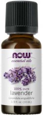 NOW Essential Oil, Lavender oil 100% Pure (éterický olej Levandule), 10 ml