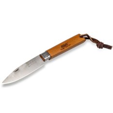 MAM Operario 2037 Zavírací nůž s koženým poutkem - bubinga 8,8 cm