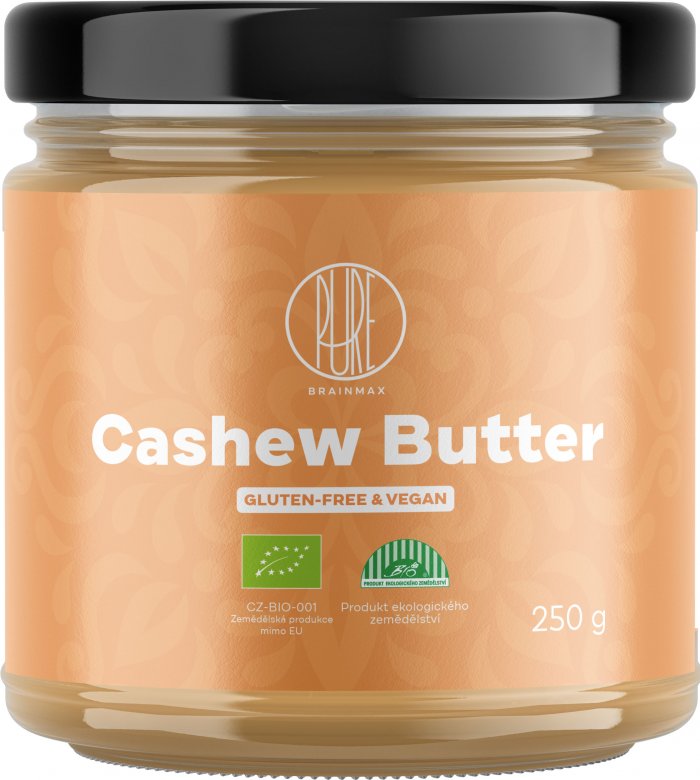 BrainMax Pure Cashew Butter, 100% Kešu krém, BIO, 250 g