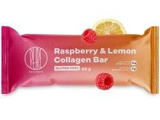 BrainMax Pure Raspberry & Lemon Collagen Bar, Kolagenová tyčinka, Malina a citron, 60 g