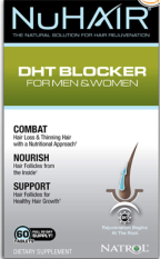 Natrol NuHair DHT Blocker for Men&Women, Proti vypadávání vlasů, 60 tablet